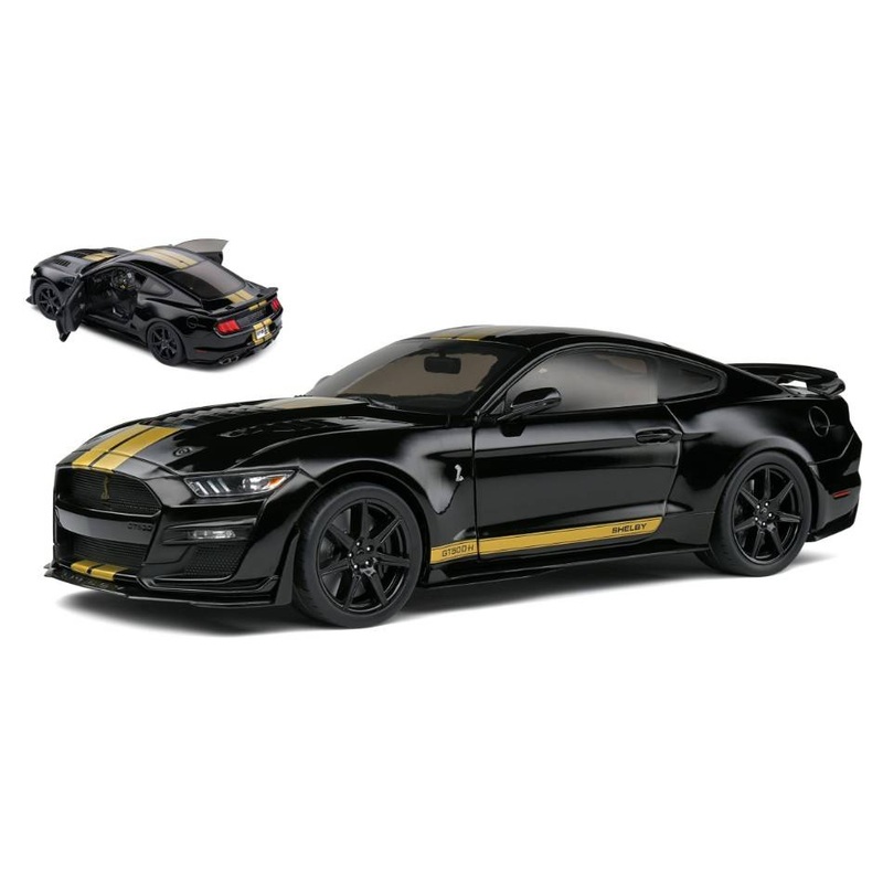 SCALE MODEL COMPATIBLE WITH FORD MUSTANG SHELBY GT500H COUPE 2023 BLACK 1:18 SOLID SL1805910