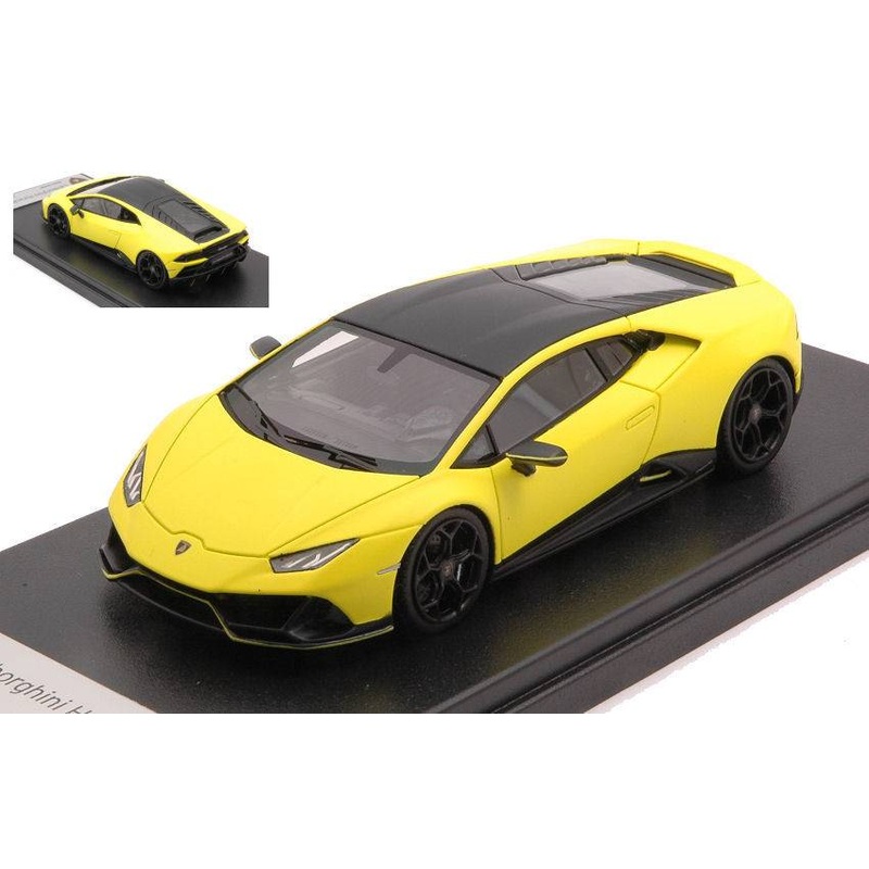 SCALE MODEL COMPATIBLE WITH LAMBORGHINI HURACAN EVO FLUO CAPSULE CLARUS YELLOW 1:43 LOOKSMART LS498FCC
