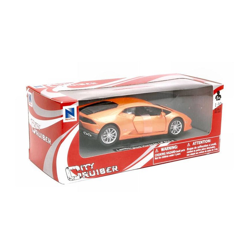 SCALE MODEL COMPATIBLE WITH LAMBORGHINI HURACAN ORANGE METALLIC 1:32 NEW RAY NY51493HOR