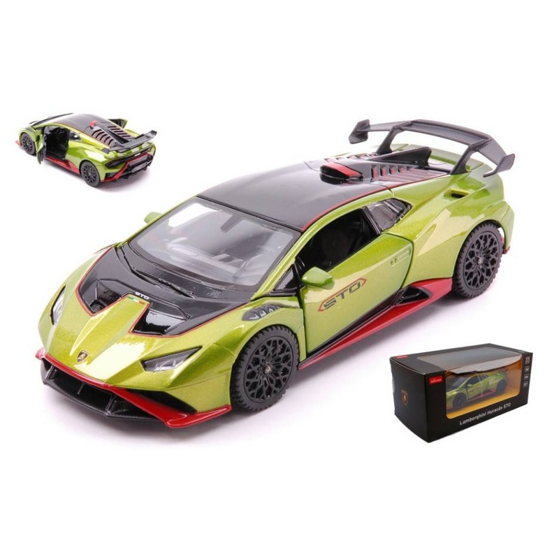 SCALE MODEL COMPATIBLE WITH LAMBORGHINI HURACAN STO GREEN/ORANGE 1:32 RASTAR RAT64310GN