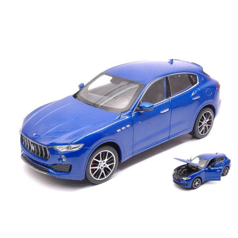 SCALE MODEL COMPATIBLE WITH MASERATI LEVANTE 2016 BLUE 1:24-27 WELLY WE24078BL