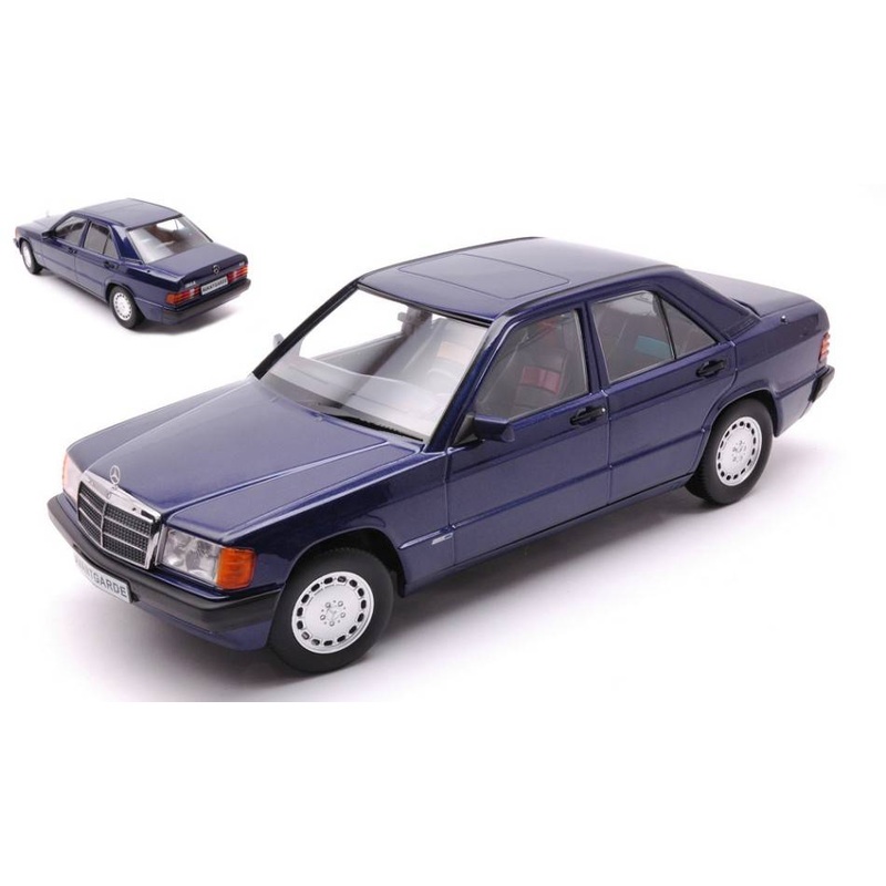 SCALE MODEL COMPATIBLE WITH MERCEDES 190E 1.8 AVANTGARDE W201 1993 BLUE 1:18 TRIPLE 9 T9-1800312