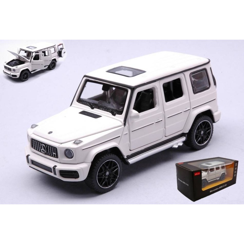 SCALE MODEL COMPATIBLE WITH MERCEDES BENZ AMG G63 WHITE 1:32 RASTAR RAT64110W
