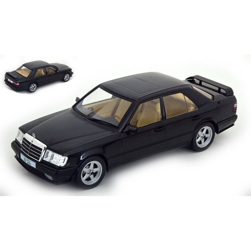 SCALE MODEL COMPATIBLE WITH MERCEDES W124 TUNING 1986 MET.BLACK 1:18 MODELCARGROUP MCG18341