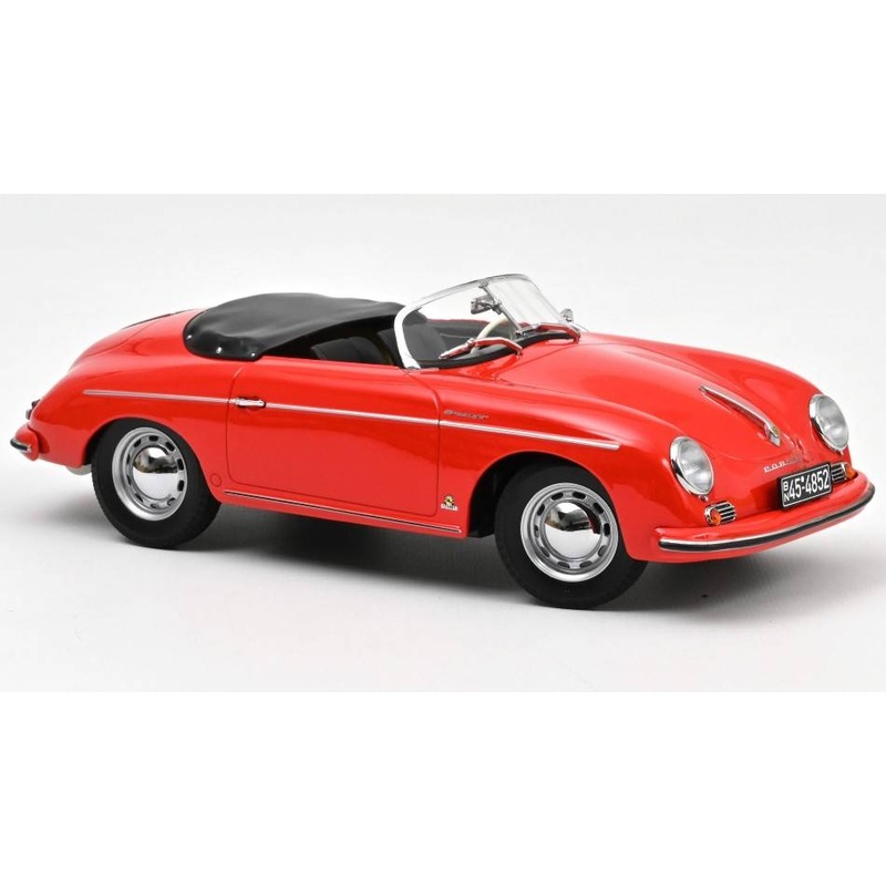 SCALE MODEL COMPATIBLE WITH PORSCHE 356 SPEEDSTER 1954 RED 1:18 NOREV NV187461