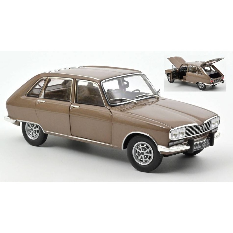 SCALE MODEL COMPATIBLE WITH RENAULT 16 TX 1974 METALLIC BEIGE 1:18 NOREV NV185364
