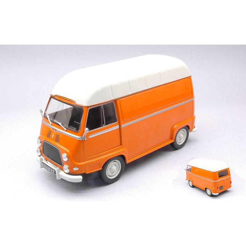 SCALE MODEL COMPATIBLE WITH RENAULT ESTAFETTE ORANGE/WHITE 1:24 WHITEBOX WB124053