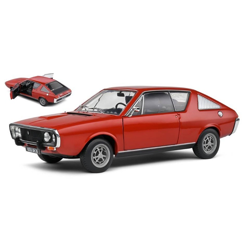 SCALE MODEL COMPATIBLE WITH RENAULT R17 MK1 1976 RED 1:18 SOLID SL1803708
