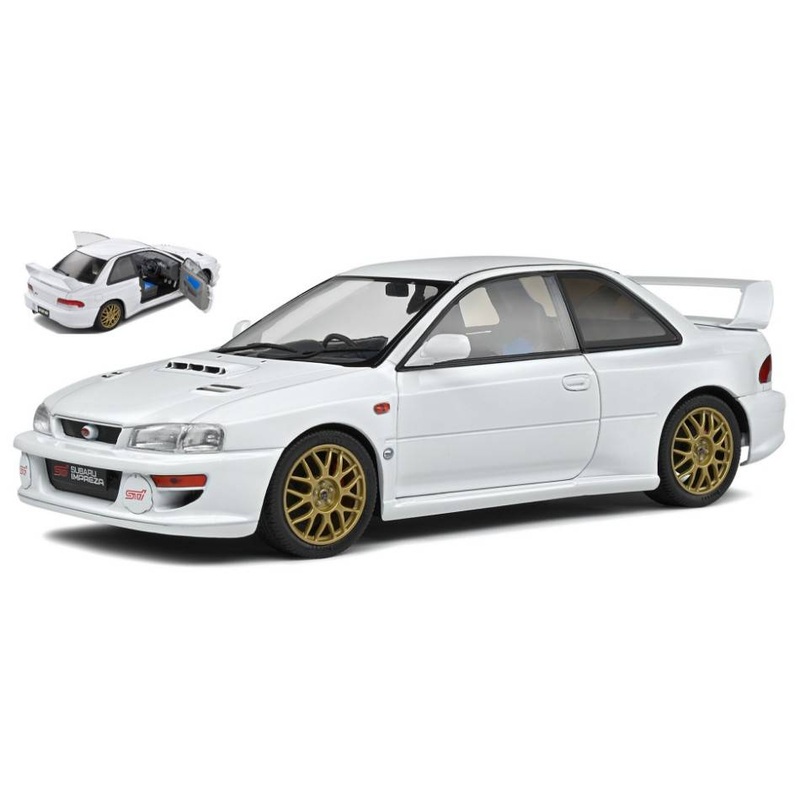 SCALE MODEL COMPATIBLE WITH SUBARU IMPREZA 22B 1998 PURE WHITE 1:18 SOLID SL1807404