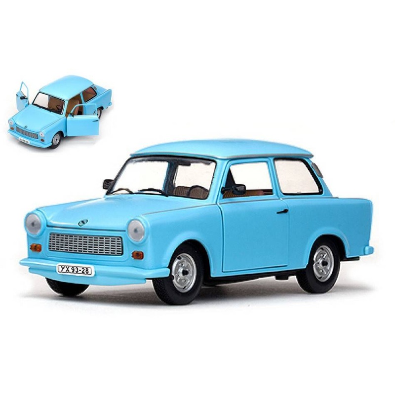 SCALE MODEL COMPATIBLE WITH TRABANT 601 LIGHT BLUE 1:18 SUNSTAR SS4290