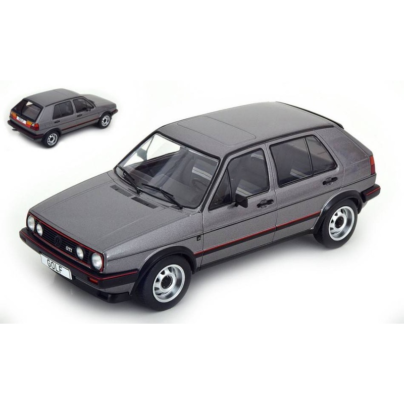 SCALE MODEL COMPATIBLE WITH VW GOLF II GTI 1984 MET.GREY 1:18 MODELCARGROUP MCG18390