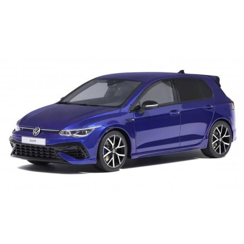 SCALE MODEL COMPATIBLE WITH VW GOLF VIII R 2021 MET.BLUE 1:18 OTTOMOBILE OT413