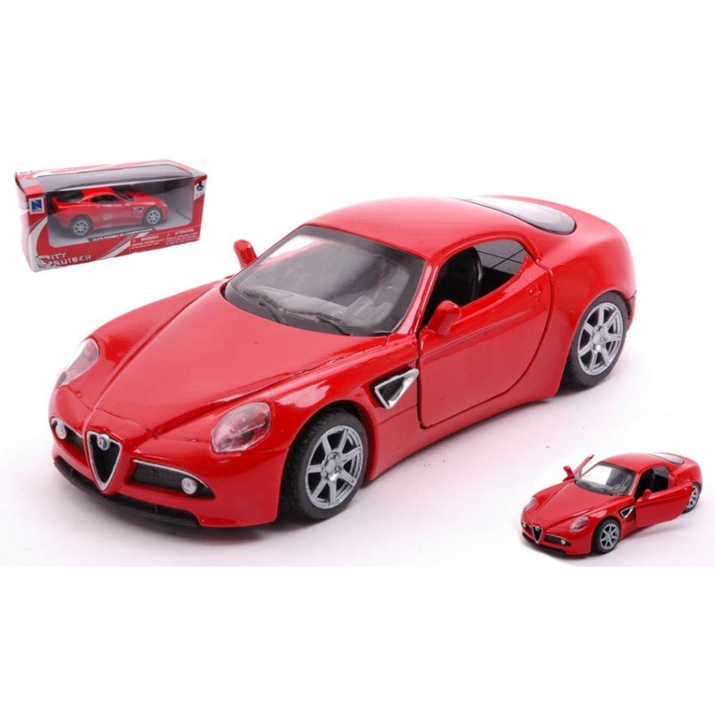 SCALE MODEL COMPATIBLE WITH ALFA ROMEO 8C RED 1:32 NEW RAY NY511938C