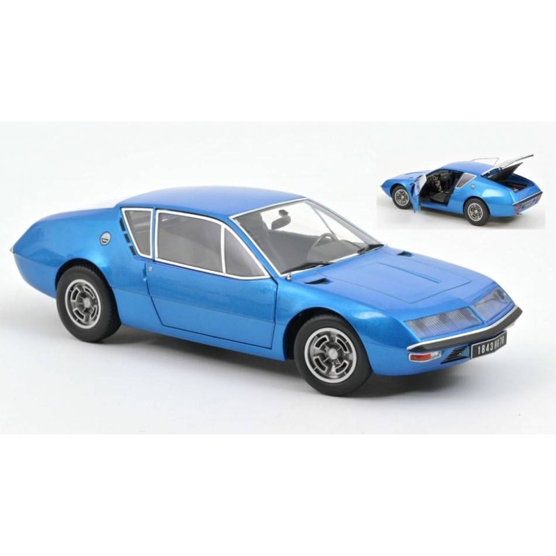 SCALE MODEL COMPATIBLE WITH ALPINE A 310 1600 VE 1972 ALPINE BLUE 1:18 NOREV NV185400