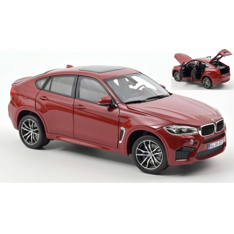 SCALE MODEL COMPATIBLE WITH BMW X6 M 2015 RED METALLIC 1:18 NOREV NV183242