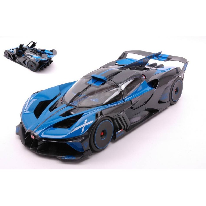 SCALE MODEL COMPATIBLE WITH BUGATTI BOLIDE BLUE 1:18 BURAGO BU11047B