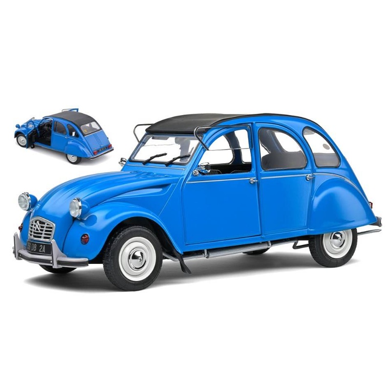 SCALE MODEL COMPATIBLE WITH CITROEN 2CV 6 1982 BLEU PETROLE 1:18 SOLID SL1805026