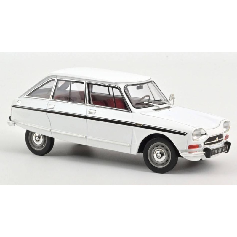 SCALE MODEL COMPATIBLE WITH CITROEN AMI SUPER 1974 WHITE 1:18 NOREV NV181679