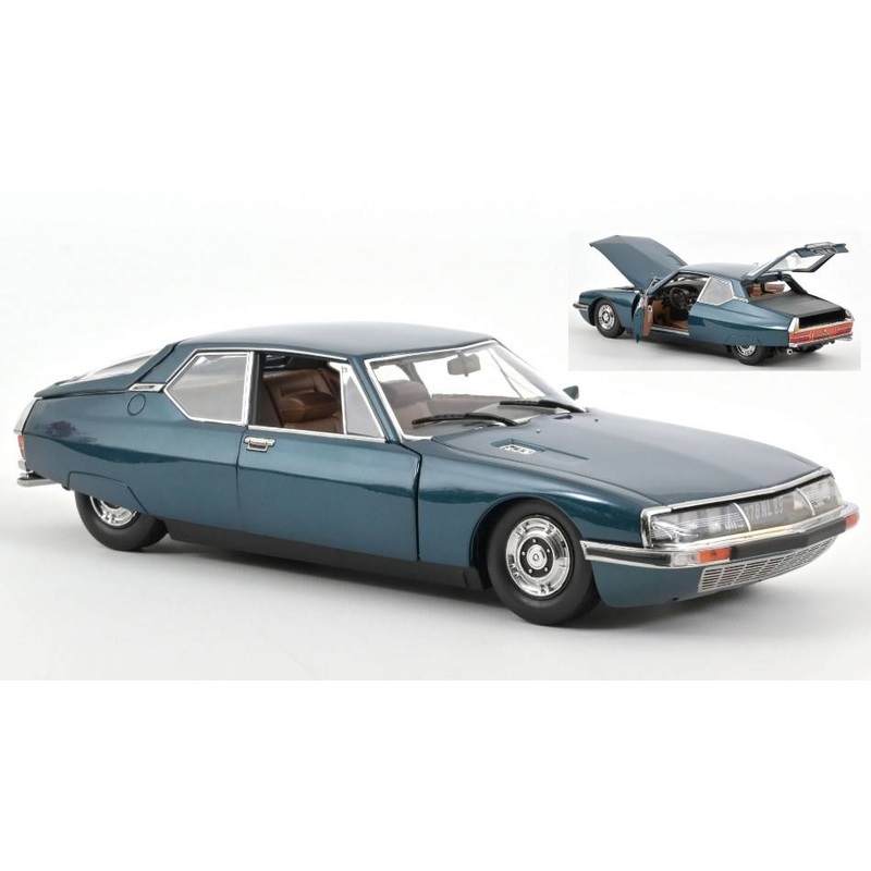 SCALE MODEL COMPATIBLE WITH CITROEN SM 1972 TROPIQUES GREEN 1:18 NOREV NV181733