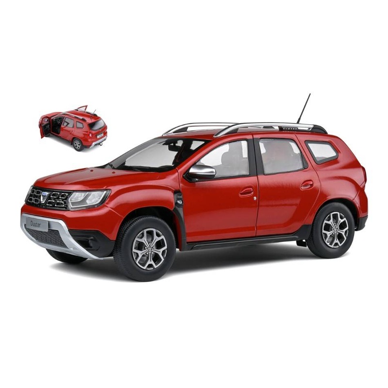 SCALE MODEL COMPATIBLE WITH DACIA DUSTER 2021 RED 1:18 SOLID SL1804607