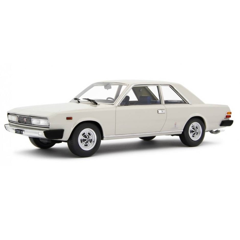 SCALE MODEL COMPATIBLE WITH FIAT 130 COUPE 1971 IVORY 1:18 LAUDO RACING LM143D