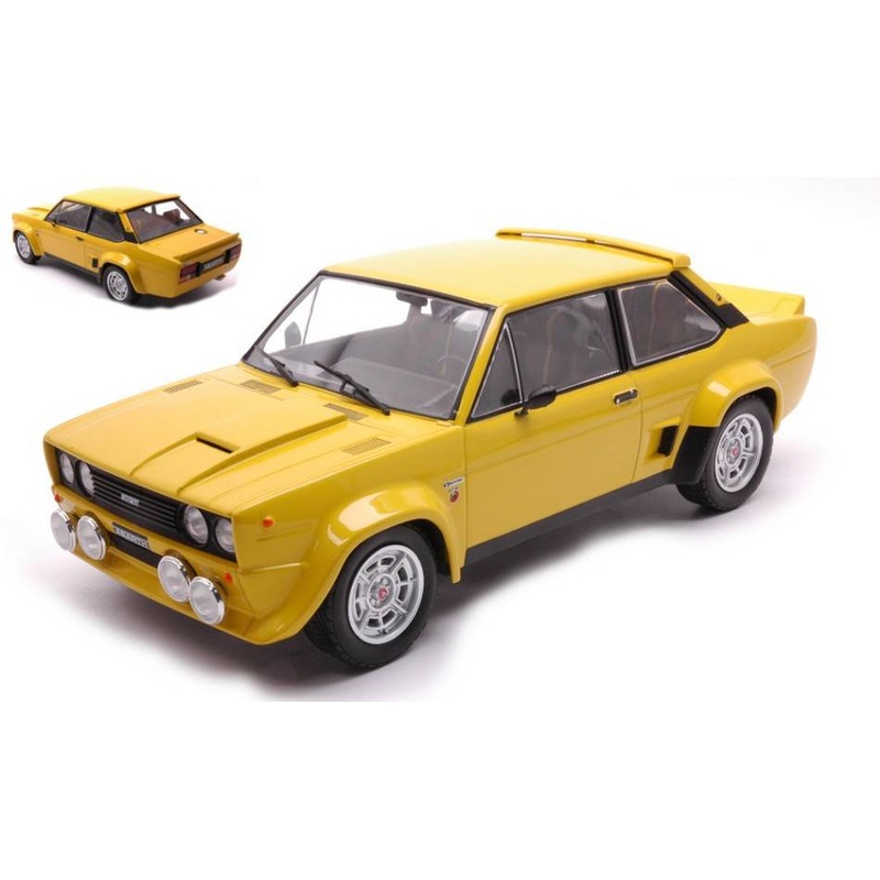 SCALE MODEL COMPATIBLE WITH FIAT 131 ABARTH 1980 YELLOW 1:18 IXO MODEL 18CMC128