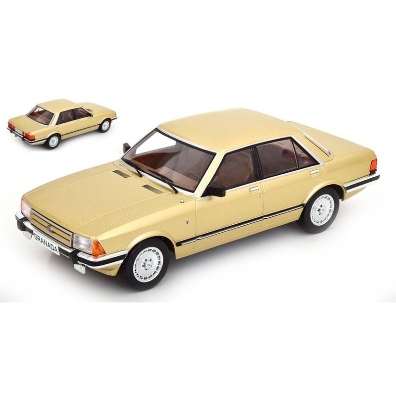 SCALE MODEL COMPATIBLE WITH FORD GRANADA MKII GHIA MET.BEIGE 1:18 MODELCARGROUP MCG18402
