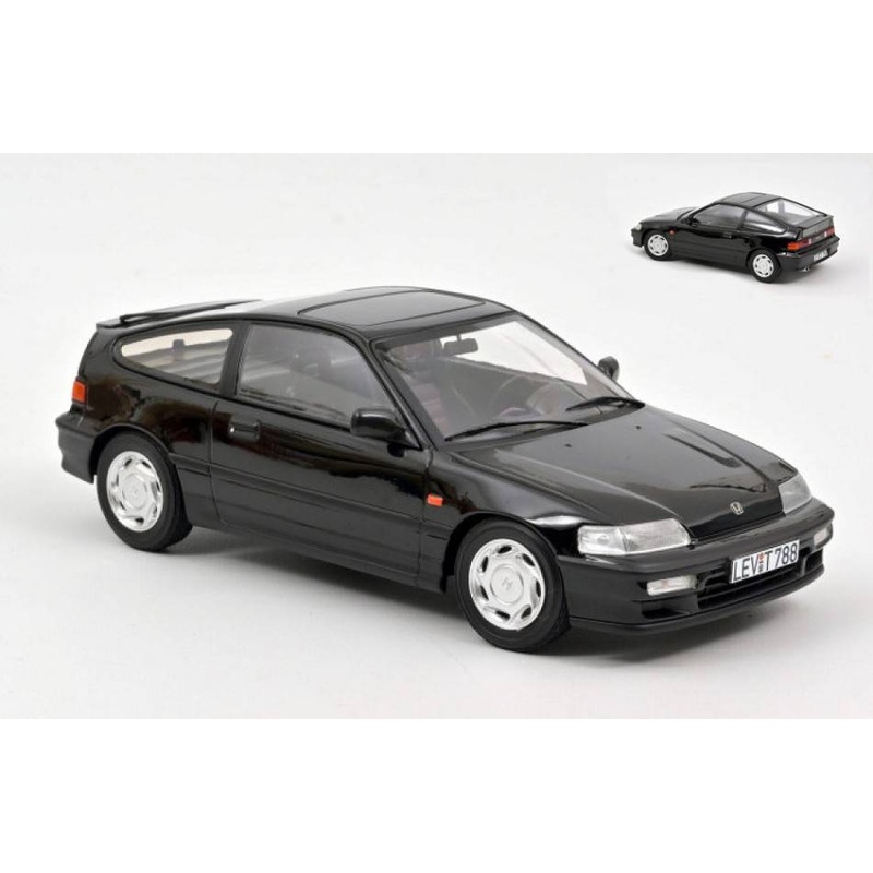 SCALE MODEL COMPATIBLE WITH HONDA CRX 1990 BLACK 1:18 NOREV NV188010