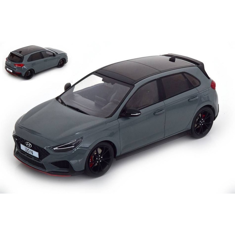 SCALE MODEL COMPATIBLE WITH HYUNDAI i30 N 2021 GRAY 1:18 MODELCARGROUP MCG18375