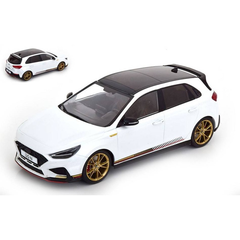SCALE MODEL COMPATIBLE WITH HYUNDAI i30 N 2021 MET.WHITE 1:18 MODELCARGROUP MCG18376