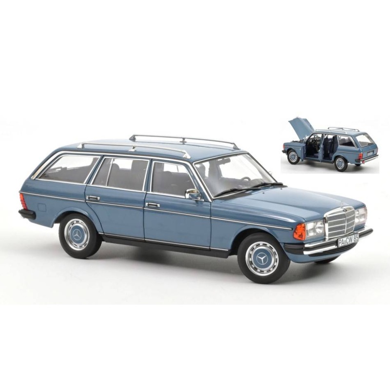 SCALE MODEL COMPATIBLE WITH MERCEDES 200 T 1980 BLUE 1:18 NOREV NV183737