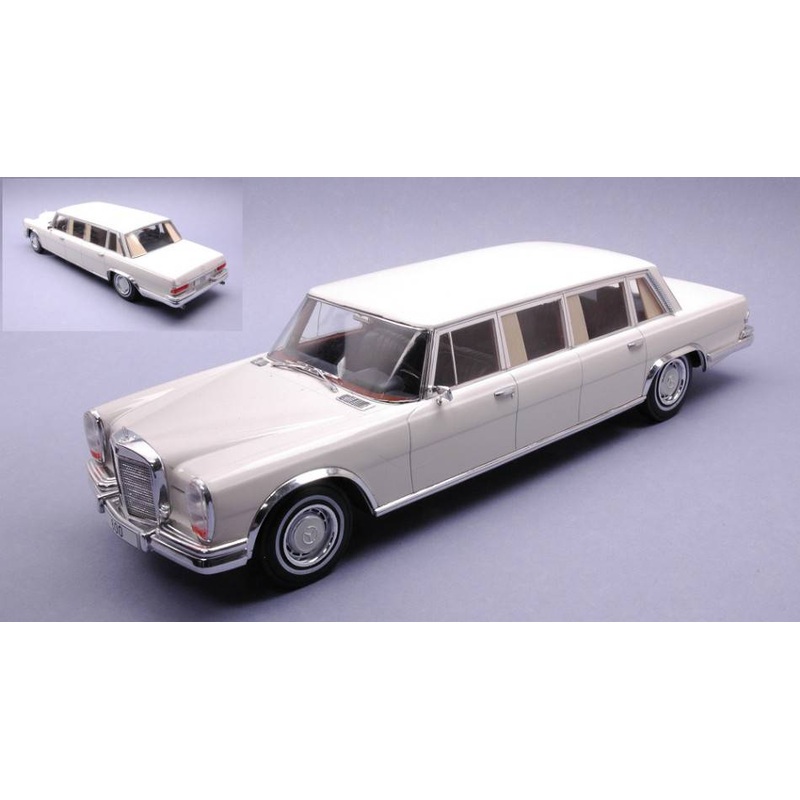 SCALE MODEL COMPATIBLE WITH MERCEDES 600 (W100) 1969 WHITE 1:18 MODELCARGROUP MCG18188