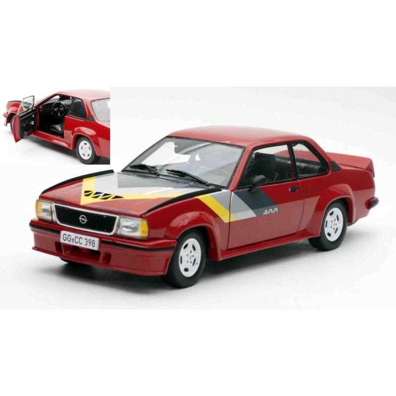 SCALE MODEL COMPATIBLE WITH OPEL ASCONA 400 1982 RED/YELLOW/GREY/BLACK 1:18 SUNSTAR SS5398