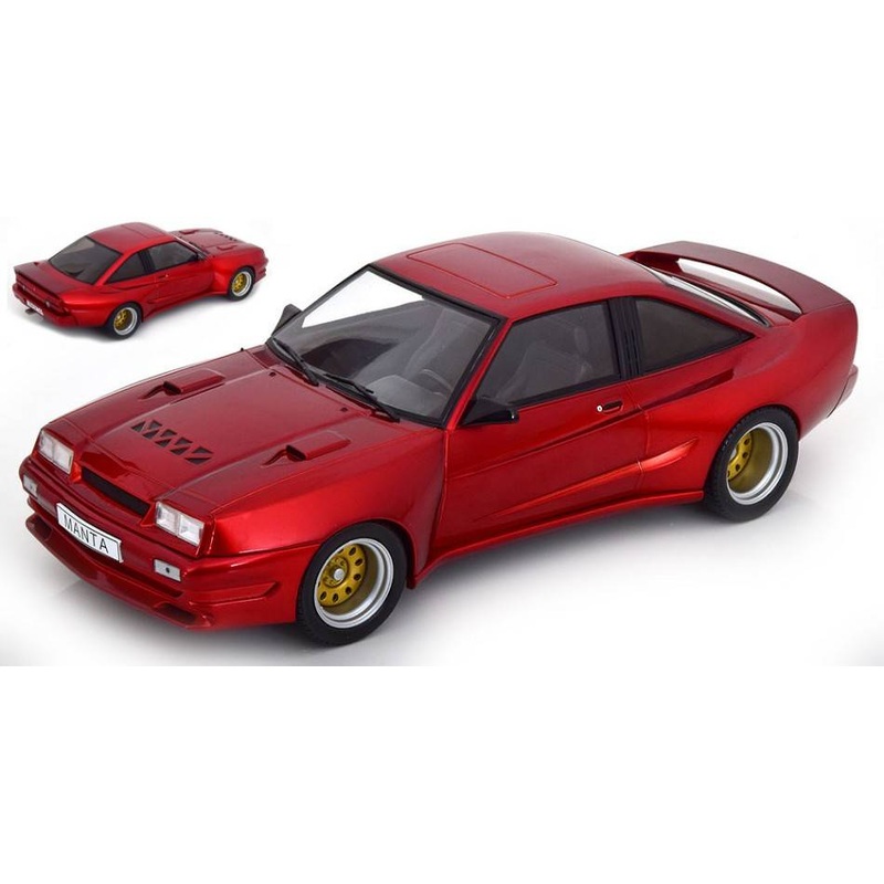 SCALE MODEL COMPATIBLE WITH OPEL MANTA B MATTIG 1991 DARK MET.RED 1:18 MODELCARGROUP MCG18424