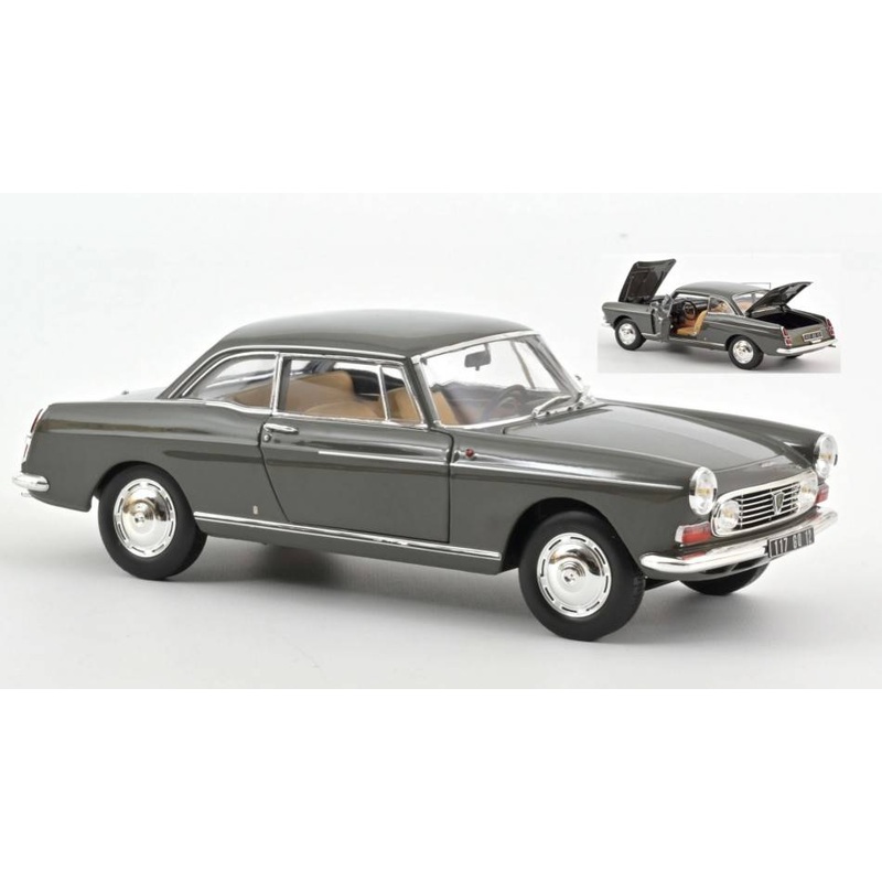 SCALE MODEL COMPATIBLE WITH PEUGEOT 404 COUPE 1967 GRAPHITE GRAY 1:18 NOREV NV184834