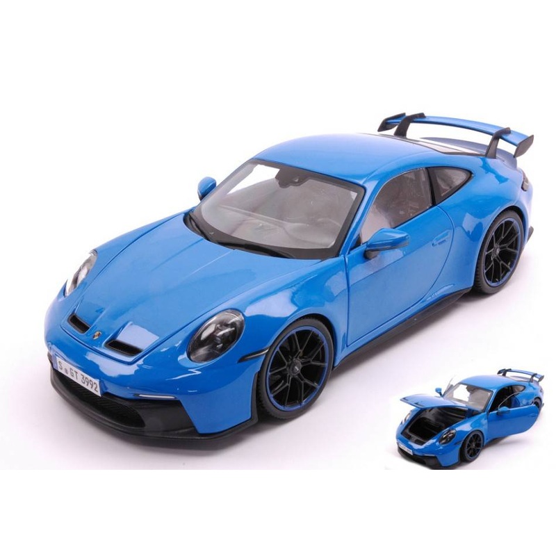 SCALE MODEL COMPATIBLE WITH PORSCHE 911 GT3 2022 BLUE 1:18 MAISTO MI36458