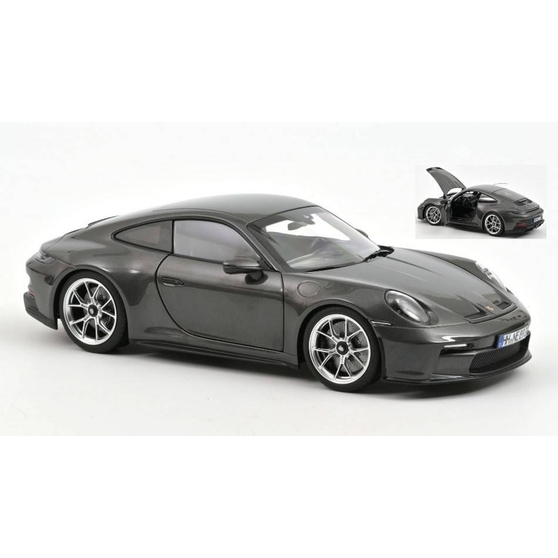 SCALE MODEL COMPATIBLE WITH PORSCHE 911 GT3 WITHOUT TOURING PACKAGE 2021 GRAY METALLIC 1:18 NOREV NV187305