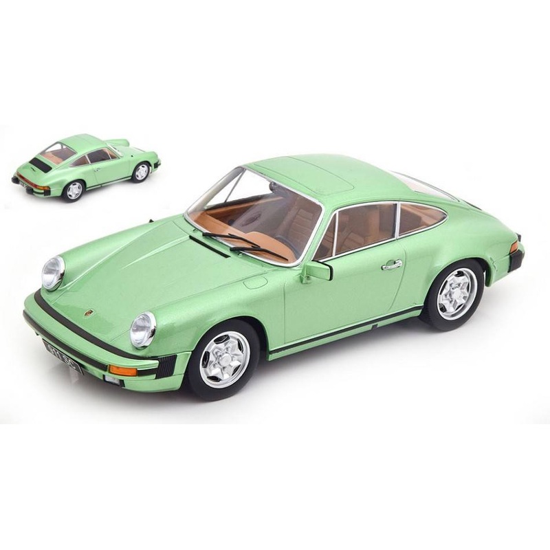 SCALE MODEL COMPATIBLE WITH PORSCHE 911 SC COUPE' 1978 LIGHT GREEN METALLIC 1:18 KK SCALE KKDC180802