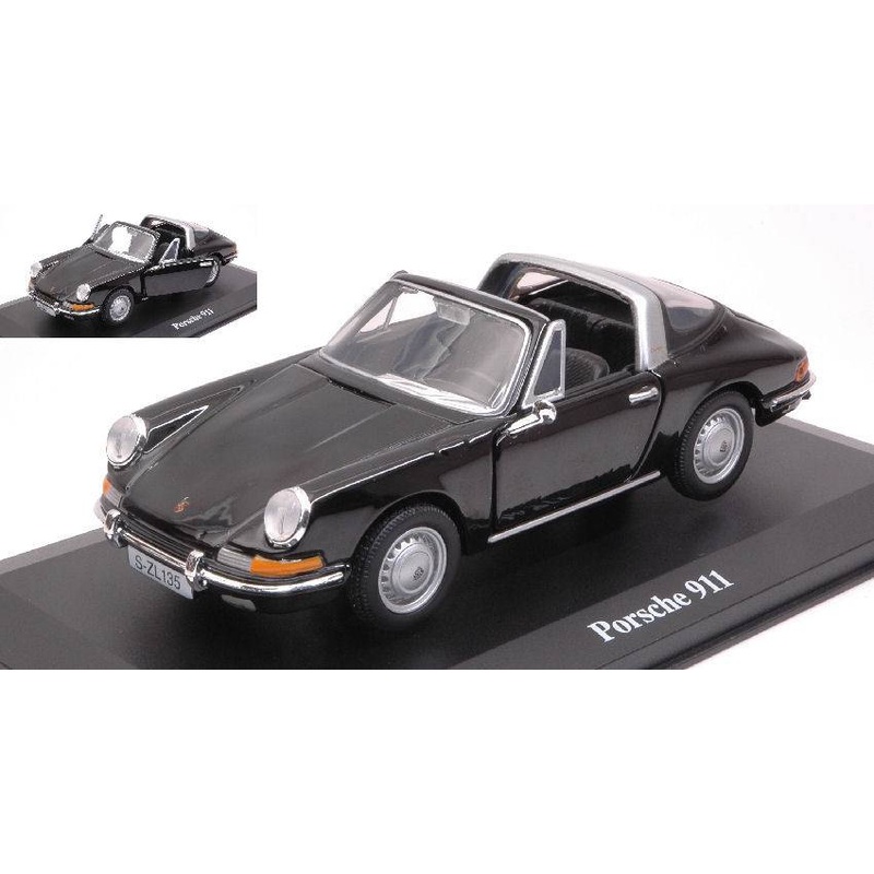 SCALE MODEL COMPATIBLE WITH PORSCHE 911 TARGA BLACK 1:32 BURAGO BU43214Z