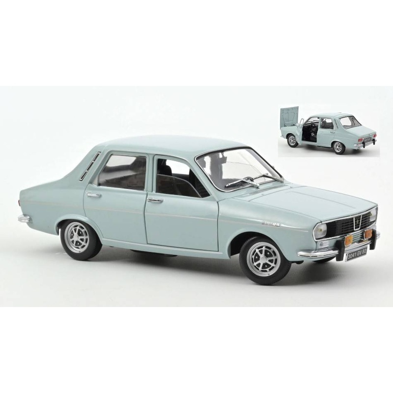 SCALE MODEL COMPATIBLE WITH RENAULT 12 TS 1974 LIGHT BLUE 1:18 NOREV NV185219