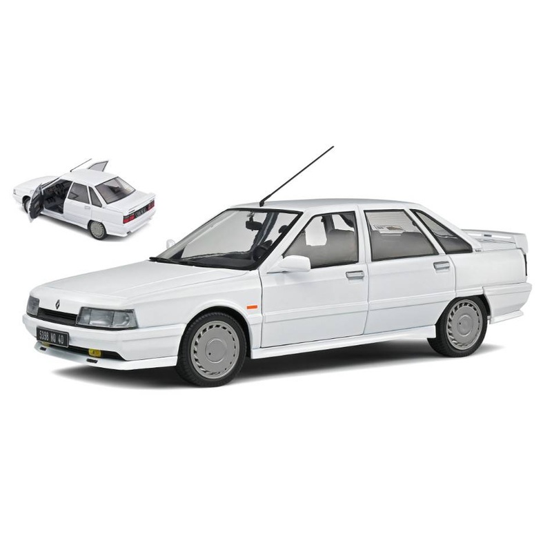 SCALE MODEL COMPATIBLE WITH RENAULT 21 TURBO MK1 1988 WHITE 1:18 SOLID SL1807705