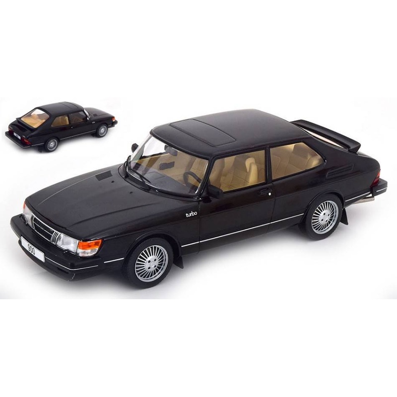 SCALE MODEL COMPATIBLE WITH SAAB 900 TURBO 1981 BLACK 1:18 MODELCARGROUP MCG18338