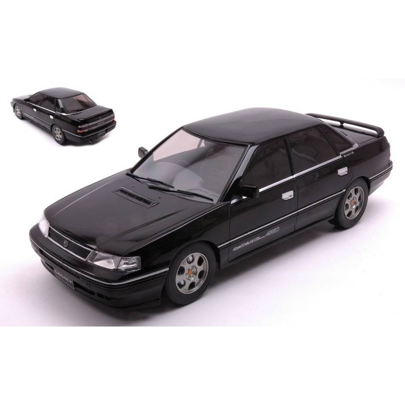 SCALE MODEL COMPATIBLE WITH SUBARU LEGACY RS 1991 BLACK 1:18 IXO MODEL 18CMC131A