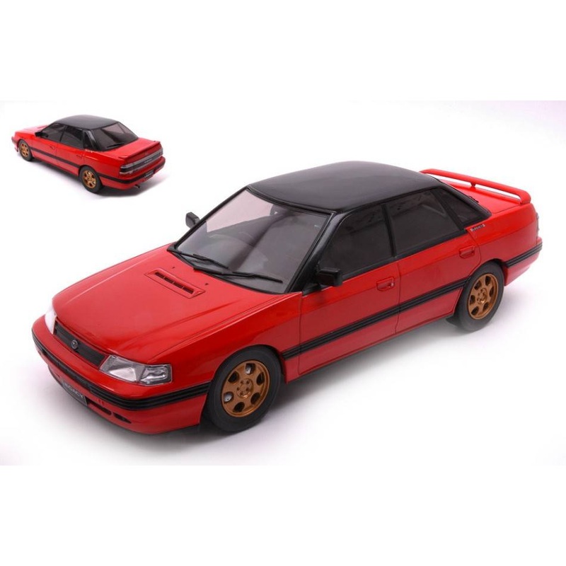 SCALE MODEL COMPATIBLE WITH SUBARU LEGACY RS 1991 RED 1:18 IXO MODEL 18CMC131B