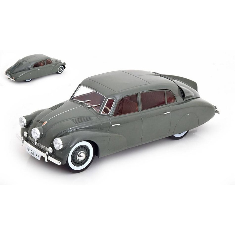 SCALE MODEL COMPATIBLE WITH TATRA 87 GRAY 1:18 MODELCARGROUP MCG18363