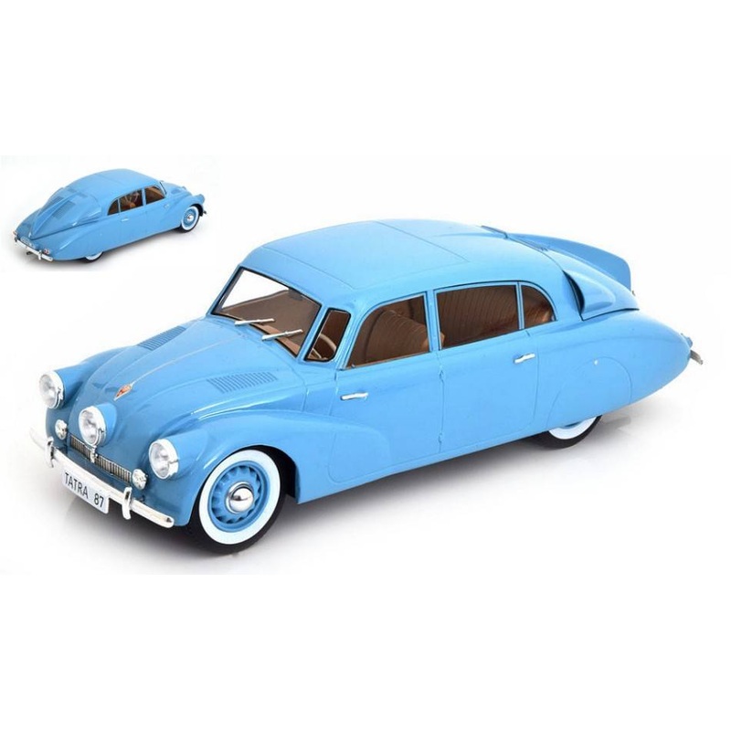 SCALE MODEL COMPATIBLE WITH TATRA 87 LIGHT BLUE 1:18 MODELCARGROUP MCG18362