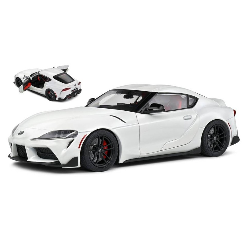 SCALE MODEL COMPATIBLE WITH TOYOTA GR SUPRA 2023 WHITE 1:18 SOLID SL1809002