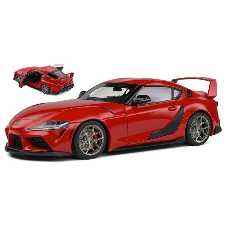 SCALE MODEL COMPATIBLE WITH TOYOTA SUPRA GR STREETFIGHTER 2023 RED 1:18 SOLID SL1809001