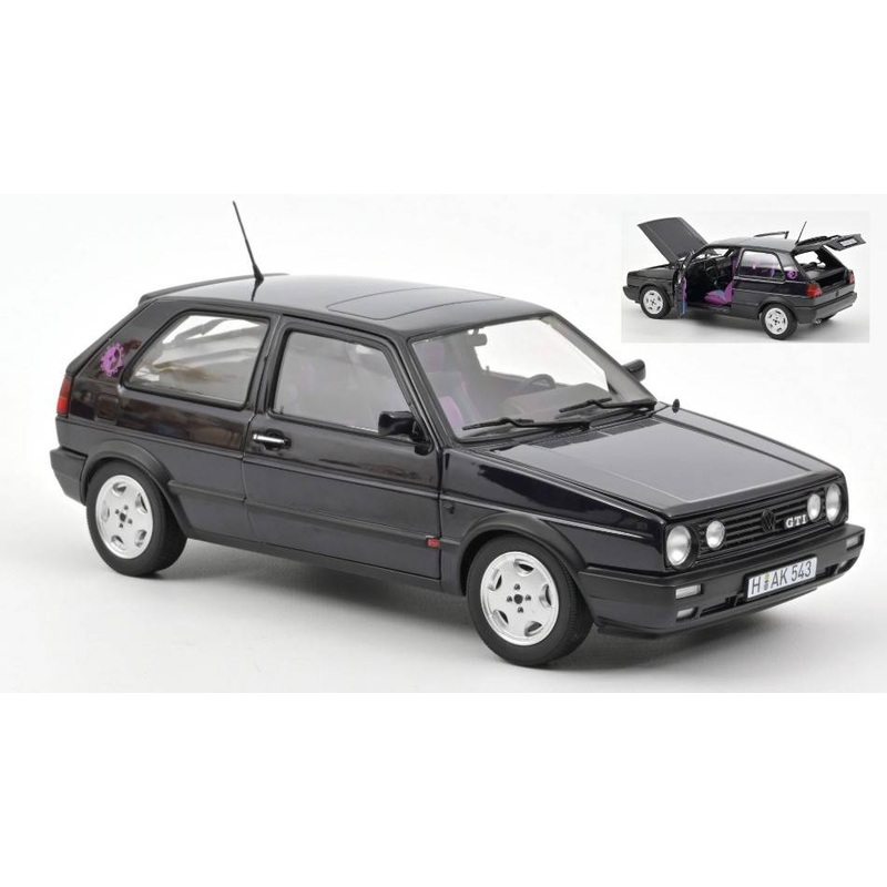 SCALE MODEL COMPATIBLE WITH VW GOLF GTI FIRE & ICE 1991 PURPLE METALLIC 1:18 NOREV NV188558