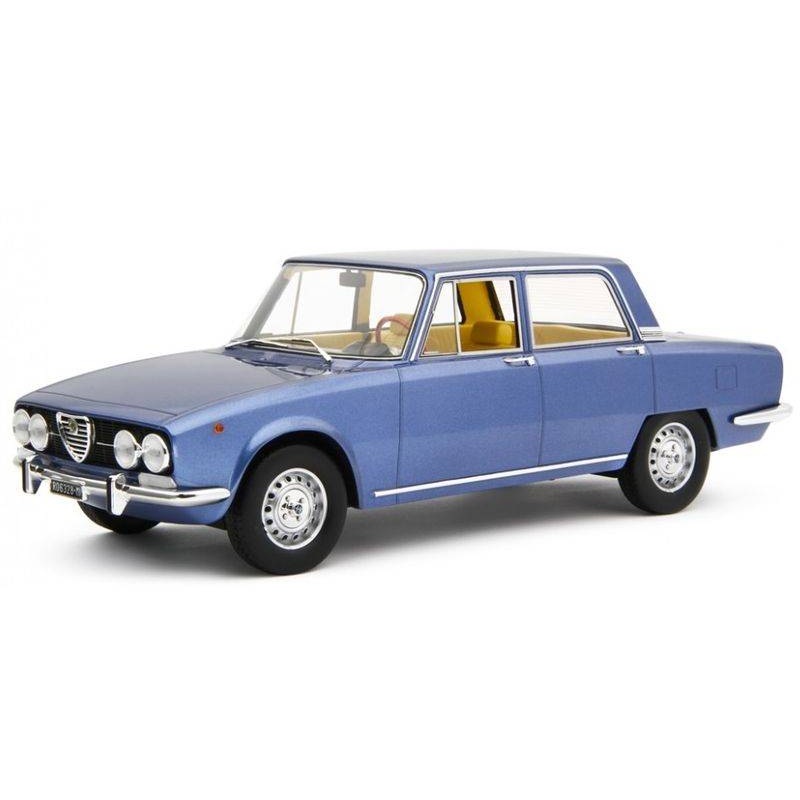 SCALE MODEL COMPATIBLE WITH ALFA 2000 BERLINA 1971 MET.BLUE 1:18 LAUDO RACING LM141A